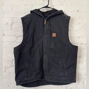 Carhartt Black Hooded Vest XL